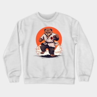 karate bear Crewneck Sweatshirt